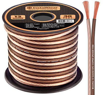 Picture of InstallGear 12 Gauge Speaker Wire - 99.9% Oxygen-Free Copper - True Spec and Soft Touch Cable (30-feet)