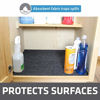 Picture of Drymate Premium Under The Sink Mat (24 x 29), Cabinet Protection Mat, Shelf Liner - Absorbent/Waterproof/Slip-Resistant - Machine Washable, Durable (Made in The USA) (Charcoal)