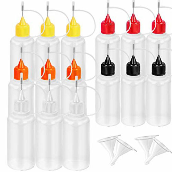 GetUSCart- 15 Pcs Precision Tip Applicator Bottles -15 Translucent ...
