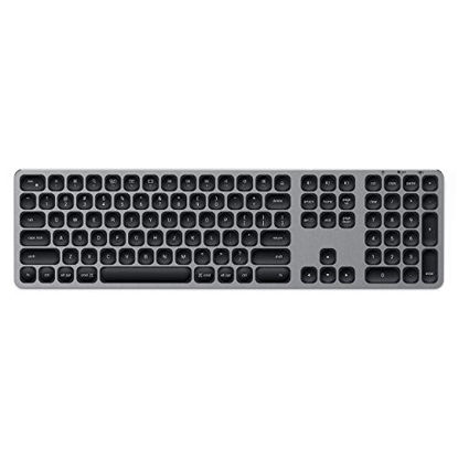 Picture of Satechi Aluminum Bluetooth Keyboard with Numeric Keypad - Compatible with iMac Pro/iMac, 2020/2018 Mac Mini, 2019 MacBook Pro, 2020 iPad Pro, 2012 & Newer Mac Devices (English, Space Gray)