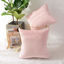Picture of MERNETTE Pack of 2, Velvet Soft Decorative Square Throw Pillow Cover Cushion Covers Pillow case, Home Decor Decorations for Sofa Couch Bed Chair 18x18 Inch/45x45 cm (Light Pink)