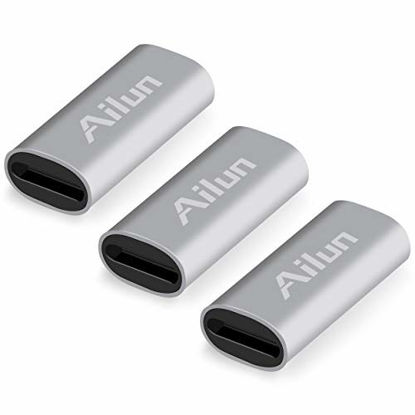 Picture of Ailun Charging Adapter Compatible with Apple Pencil Cable 3 Pack Compatible with iPad Pencil Charger Convertor and Tether Female to Female Cable Adapter for iPad Pro Apple Pencil Connector Silver