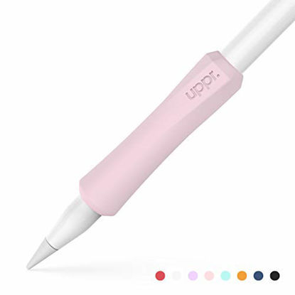 Picture of UPPERCASE Designs NimbleGrip Premium Silicone Ergonomic Grip Holder, Dual Sided Design, Compatible with Apple Pencil 1st Generation and Apple Pencil 2nd Generation (1 Pack, Pink)