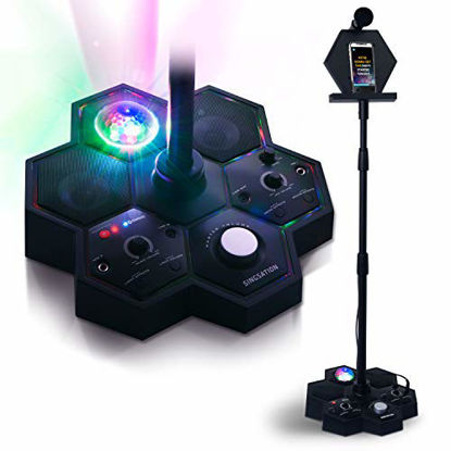 Picture of Karaoke Machine - Singsation All-In-One Karaoke System & Party Machine - Performer Speaker w/Bluetooth Microphone Sing Stand - No CDs! - Kids or Adults. YouTube your Favorite Karaoke Videos & Songs