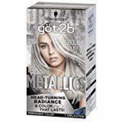 Picture of Got2b Metallic Permanent Hair Color, M71 Metallic Silver (Pack of 2)