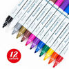 Picture of ZEYAR Acrylic Paint Pens for Porcelain use, Professional Ceramic painting, 12 colors Water-based, Medium Point, Water and Fade Resistant, DIY on Mugs and other Ceramics for Permanent Collection