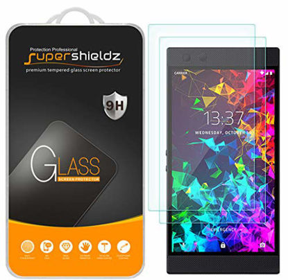 Picture of (2 Pack) Supershieldz for (Razer Phone 2) Tempered Glass Screen Protector, Anti Scratch, Bubble Free