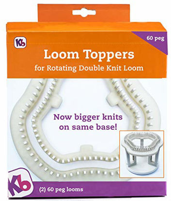 Picture of Authentic Knitting Board KB8360 60 Peg Loom Toppers, use with Rotating