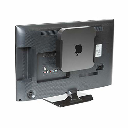 Picture of HIDEit MiniU Mac Mini Mount - Mount for Mac Mini (Black) - US Patented Wall Mount, Under Desk Mount and VESA Mount - No Ugly Tabs or Unnecessary Bulk - Designed in The USA