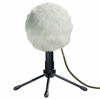 Picture of YOUSHARES Furry Windscreen Muff - Customized Pop Filter for Microphone, Deadcat Windshield Wind Cover for Improve Blue Snowball iCE Mic Audio Quality (White)