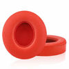 Picture of Beats Solo Replacement Ear Pads by Link Dream - Replacement Ear Cushions Kit Memory Foam Earpads Cushion Cover for Solo 2.0/3.0 Wireless Headphone 2 Pieces (Red)