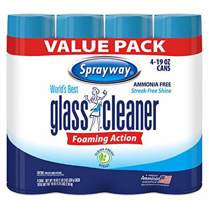 Picture of Sprayway Glass Cleaner Aerosol Spray, 19 oz, 4 Pack