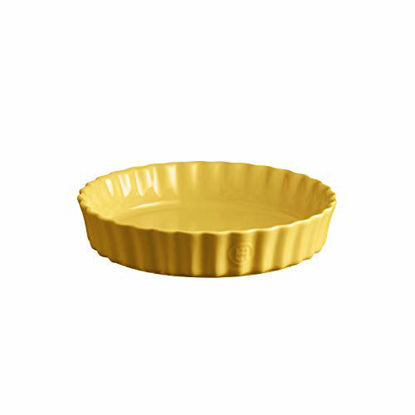 Picture of Emile Henry Deep Flan, Provence Yellow Quiche Dish, 1.2 qt