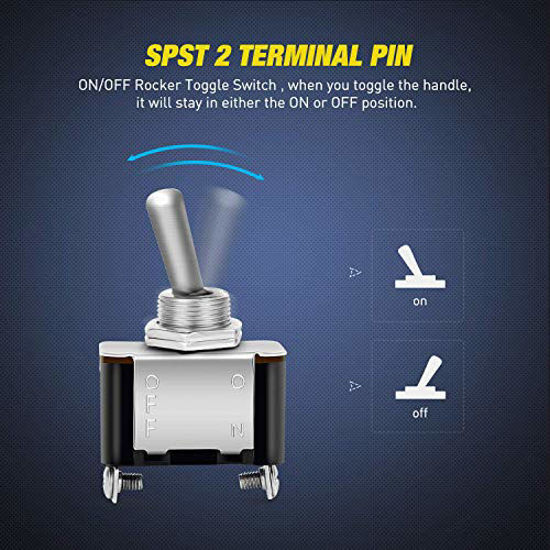GetUSCart- Nilight 90014E Heavy Duty Rocker Toggle Switch 12V 20A Red ...
