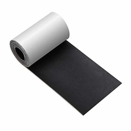 Onine Leather Tape 3x60 inch Self-Adhesive Leather Repair Patch for Sofas, Couch, Furniture, Drivers Seat(black)