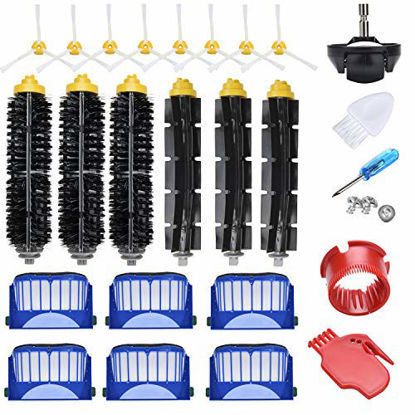 Picture of JoyBros 23-Pack Replacement Parts Accessories Compatible for iRobot Roomba 600 Series 690 692 680 660 651 650& 595 585 564 552 Side/Sweep Bristle Roller Brush Filter Caster Wheel