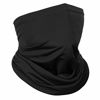 Picture of Achiou Neck Gaiter Face Mask Scarf Dust Sun Protection Cool Lightweight Windproof, Breathable Fishing Hiking Running Cycling Black