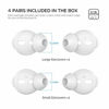 Picture of AhaStyle 4 Pairs AirPods Ear Tips Silicone Earbuds CoverNot Fit in The Charging Case Compatible with Apple AirPods/AirPods 2/ EarPods (2 Pair Large & 2 Pairs Small, White)