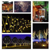 Picture of Garden Solar Lights, 50 LED 24ft 8 Modes Waterproof String Lights Outdoor Fairy Lights Globe Crystal Balls Decorative Lighting for Garden Yard Home Party Wedding Christmas Decoration (Warm White)