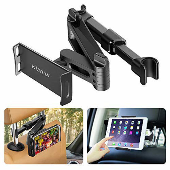 Picture of Car Headrest Mount/Tablet Holder Car Backseat Seat Mount/Tablet Headrest Holder Universal 360° Rotating Adjustable for All 6"-10.5" Tablet iPad iPad Air iPad Mini,Samsung Galaxy