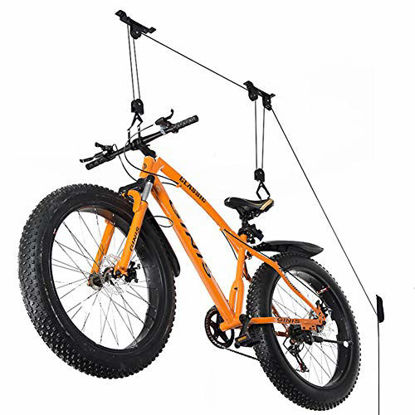 Picture of Wallmaster Bike Ceiling Mount Lift Hoist Hanger Storage Rack for Garage Indoor