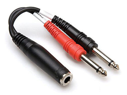 Picture of Hosa YPP-136 1/4" TRSF to Dual 1/4" TS Stereo Breakout Cable
