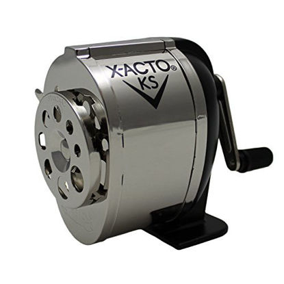 Picture of X-ACTO Ranger 1031 Wall Mount Manual Pencil Sharpener,Silver/Black
