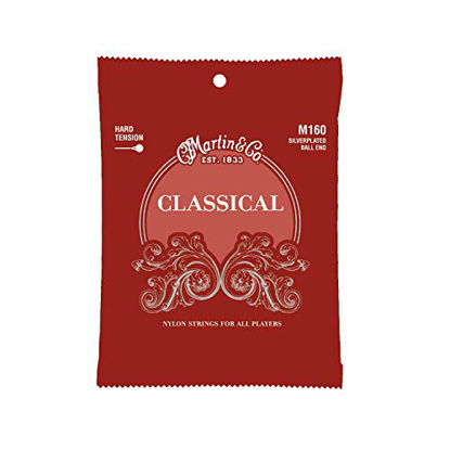 Picture of Martin M160 Silverplated Ball End Classical Guitar Strings, High Tension
