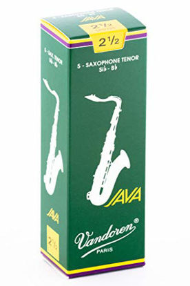 Picture of Vandoren SR2725 Tenor Sax JAVA Reeds Strength 2.5; Box of 5