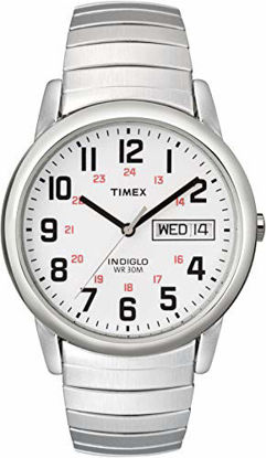 Picture of Timex Men's T20461 Easy Reader 35mm Silver-Tone Stainless Steel Expansion Band Watch