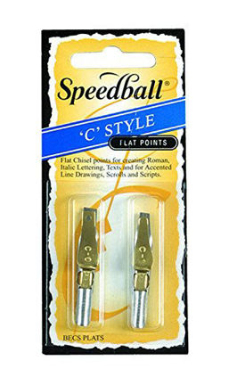 Picture of Speedball C0/C1 Pen Nibs (1 Each per Card), Silver, 1