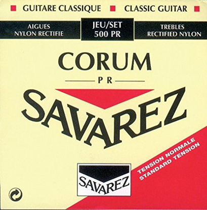 Picture of Savarez 500PR Corum Cristal Classical Guitar Strings, Standard Tension, Blue Card