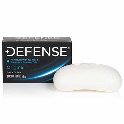 Picture of Defense Soap 4 Ounce Bar - Contains Natural Tea Tree and Eucalyptus Oil