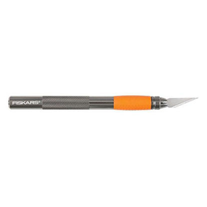 Picture of Fiskars 167110-1001 Heavy Duty Die Cast Craft Knife, 8 Inch,Orange, Original Version