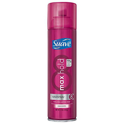 Picture of Suave Max Hold Hairspray, Unscented, 11 Oz
