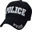 Picture of Police Embroidered Adjustable Hat Black Ball Cap