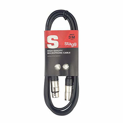 Picture of Stagg SMC3 S-Series Male XLR to Female XLR Microphone Cable - 10ft