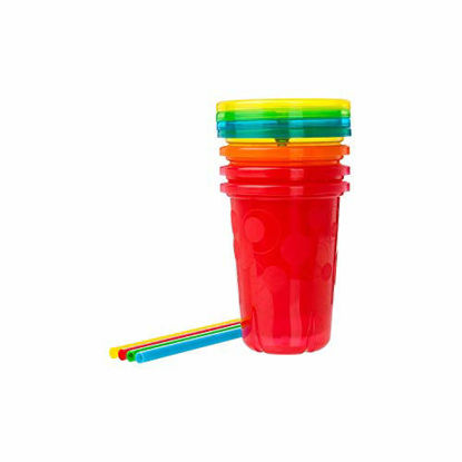 Picture of The First Years Take & Toss Spill Proof Straw Cups, 10 Ounce, Pack of 4