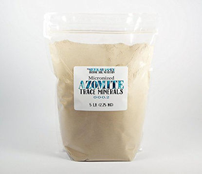 Picture of 5 Pounds of Azomite - Organic Trace Mineral Powder - 67 Essential Minerals for You and Your Garden by Raw Supply