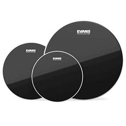 Picture of Evans Black Chrome Tompack, Rock (10 inch, 12 inch, 16 inch)