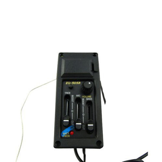 Préampli Égaliseur 3 Bandes EQ-505R Pour Guitare Acoustique - Pickup Main Droite Avec Jack 6.5 Mm