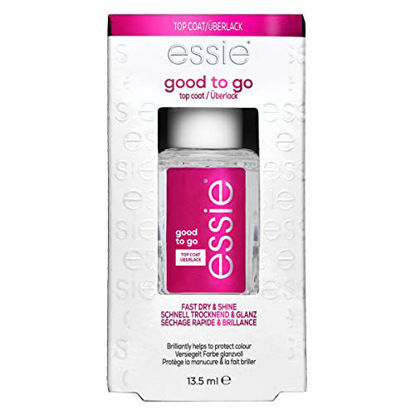 Picture of essie Good to Go Top Coat, Fast Dry + Shine Nail Polish, 0.46 Ounces (Packaging May Vary)