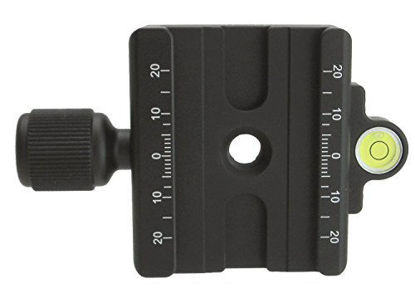 Picture of Desmond DAC-60 60mm QR Clamp 3/8" w 1/4" Adapter & Level Arca-Swiss Compatible for Tripod Head Quick Release