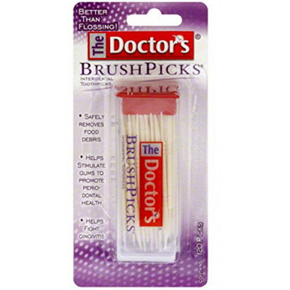 Picture of The Doctor's BrushPicks Interdental Toothpicks | 120-Picks per pack | (6-Pack)