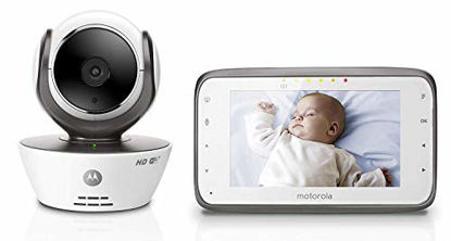 Picture of Motorola MBP854CONNECT Dual Mode Baby Monitor with 4.3-Inch LCD Parent Monitor and Wi-Fi Internet Viewing