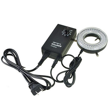 Picture of AmScope LED-64-ZK Microscope Ring Light with Adapter