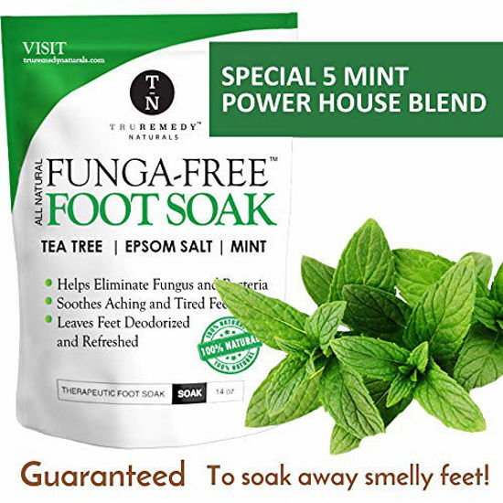 GetUSCart Tea Tree Oil Foot Soak with Epsom Salt & Mint, Feet Soak Helps Toenail System