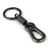 Picture of Maycom Retro Style Simple Strong Carabiner Shape Keychain Key Chain Ring Keyring Keyfob Key Holder (Black)