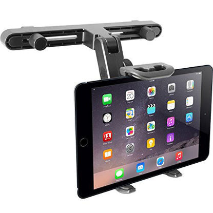 Picture of Macally Adjustable Car Seat Headrest Mount and Holder for Apple iPad Air / Mini, Samsung Galaxy Tab, Kindle Fire, Nintendo Switch, and 7" to 10" Tablets (HRMOUNT)