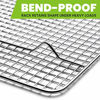 Picture of Oven Safe, Heavy Duty Stainless Steel Baking Rack & Cooling Rack, 10 x 15 inches Fits Jelly Roll Pan